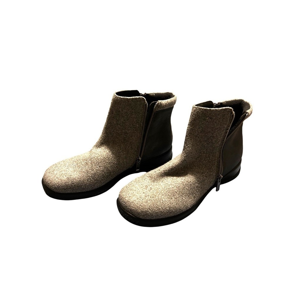Drew Kool Suede/Flannel Orthopedic Snow Ankle Boot Grey Women's Size 10.5 M NWOB - Picture 3 of 7